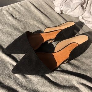 Halogen Maisy d'Orsay Flat Black Leather Size 9